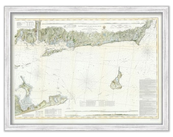 Long Island Sound-Eastern Sheet 1855 Nautical Chart