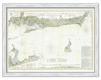 Long Island Sound-Eastern Sheet 1855 Nautical Chart