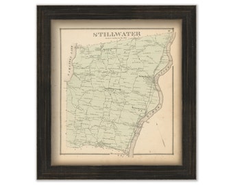 STILLWATER, New York 1866 Map, Replica or Genuine ORIGINAL