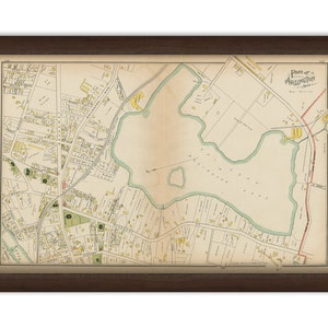 ARLINGTON, Massachusetts 1889 Map - Replica or Genuine ORIGINAL