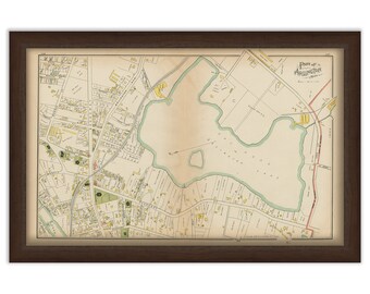 ARLINGTON, Massachusetts 1889 Map - Replica or Genuine ORIGINAL