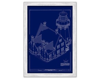 Block Island Southeast Light, Rhode Island -  Blueprint