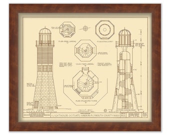 Scituate Light House 1810-Architectural Drawings