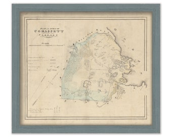 COHASSET, Massachusetts 1831 Map