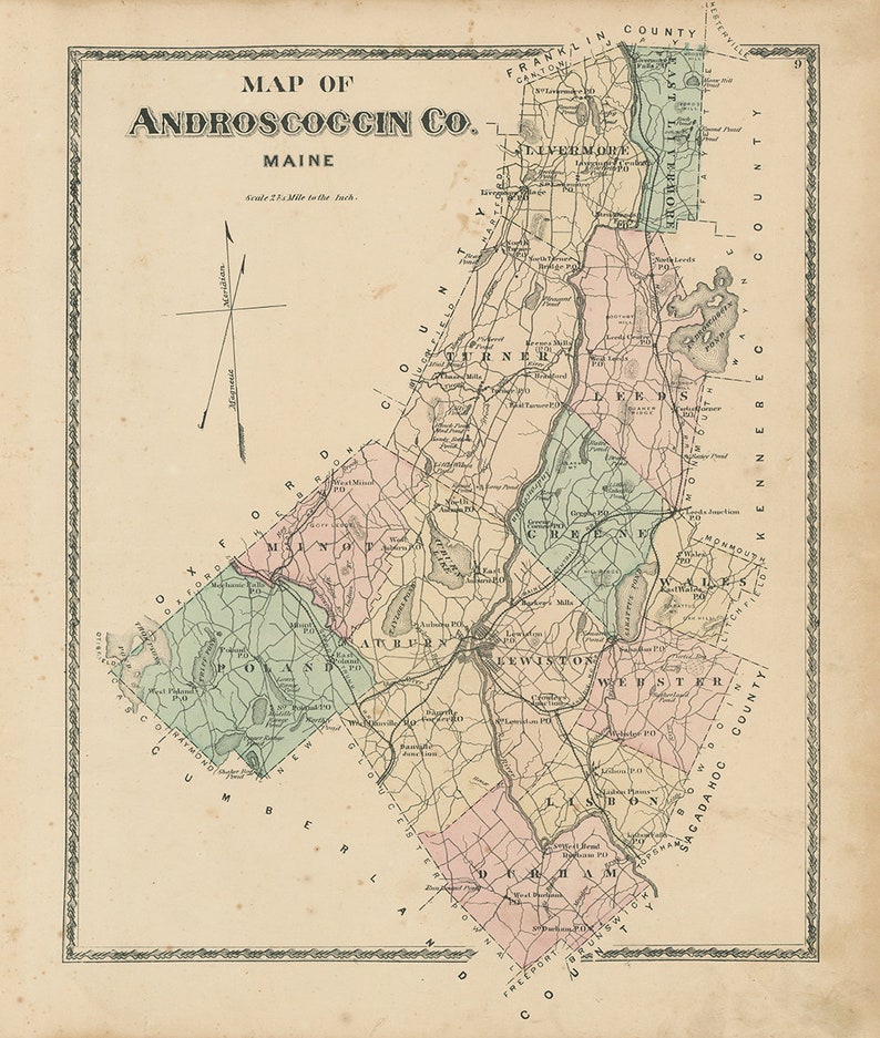 Mechanic Falls Maine Map