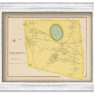 FREEMONT, New Hampshire 1892 Map