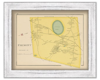 FREEMONT, New Hampshire 1892 Map