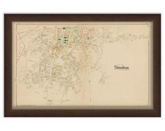 STONEHAM, Massachusetts 1889 Map - Replica or Genuine ORIGINAL