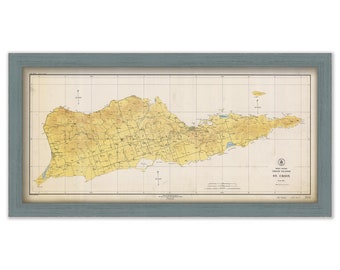 St CROIX, VIRGIN ISLANDS -  1923 Nautical Chart