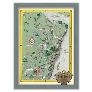 WEST POINT, New York - 1927 Map