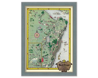 WEST POINT, New York - 1927 Map