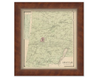 Town of ARGYLE, New York 1866 Map