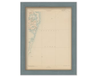 CHATHAM, Massachusetts 1890 - Topographic Map - Replica and Genuine Original