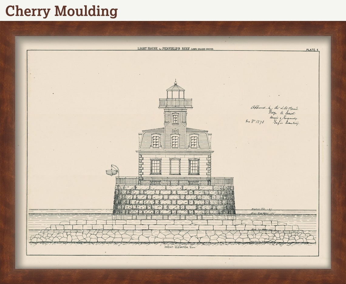 PENFIELD REEF LIGHTHOUSE Fairfield County Connecticut Etsy