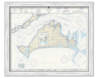 MARTHA'S VINEYARD, Massachusetts - Nautical Chart 1990