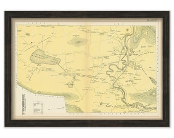 STOCKBRIDGE, Massachusetts 1904 Map - Replica or Genuine ORIGINAL