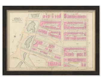 BOSTON 1902 Map, Plate 22, Back Bay, Charlesgate