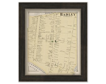 Village of HADLEY, Massachusetts 1873 Map