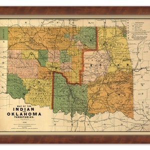 INDIAN and OKLAHOMA TERRITORIES 1892