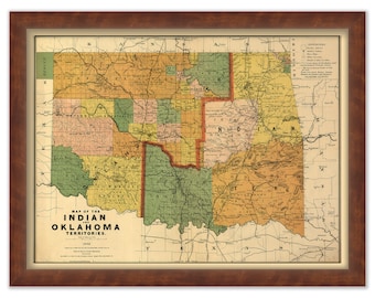 INDIAN and OKLAHOMA TERRITORIES 1892