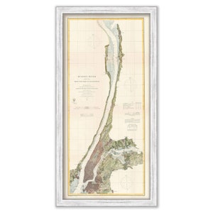 Hudson River, New York 1863 Nautical Chart