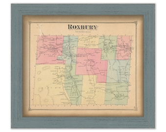 WORCESTER, Vermont - 1873 Map