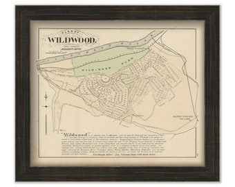 WILDWOOD, Pennsylvania 1876 Map - Replica or Genuine ORIGINAL