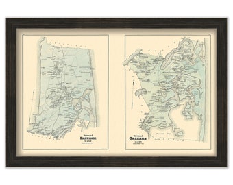 Towns of Eastham and Orleans, Massachusetts 1880