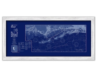 Tarpon Springs and Clearwater Harbor, Florida  - 2019 Nautical Chart Blueprint