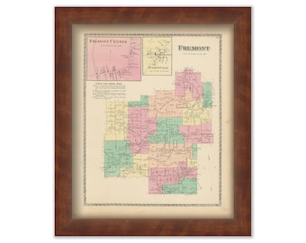 FREMONT, New York 1873 Map, Replica or Genuine ORIGINAL