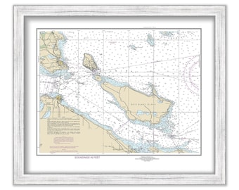 MACKINNAW ISLAND, Michigan  -  2014 Nautical Chart