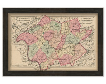 SOMERSET COUNTY, New Jersey 1873 - Replica or Genuine ORIGINAL