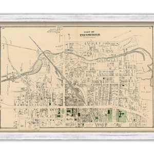 PITTSFIELD, Massachusetts 1871 Map - Replica or Genuine ORIGINAL