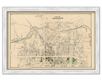 PITTSFIELD, Massachusetts 1871 Map - Replica or Genuine ORIGINAL