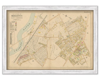 BRIGHTON, Massachusetts 1899 map, Plate 37 - Replica or Genuine ORIGINAL