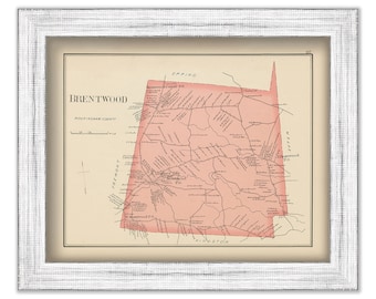 BRENTWOOD, New Hampshire 1892 Map