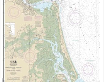 Newburyport Harbor and Plum Island Sound - NOAA 2024 Nautical Chart