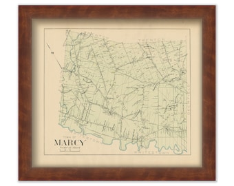 MARCY, New York 1907 Map