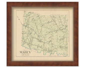 MARCY, New York 1907 Map