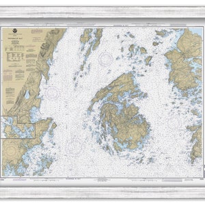 PENOBSCOT BAY, Maine - Nautical Chart 1992
