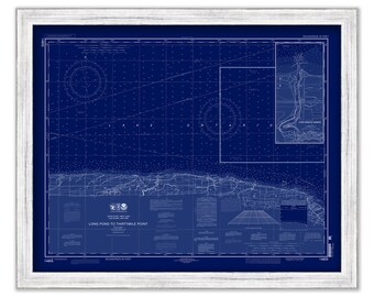 Long Pond to Thirty Mile Point and Point Breeze Harbor, New York - 2014 Nautical Chart Blueprint