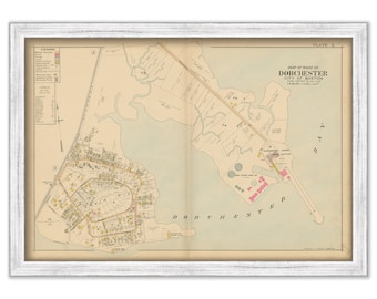 DORCHESTER, Massachusetts 1899 map, Plate 3 - Replica or GENUINE ORIGINAL