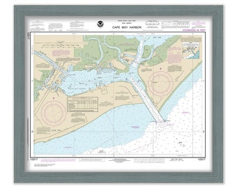 CAPE MAY HARBOR, New Jersey 2017 Nautical Chart