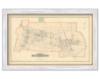 QUAKERTOWN, Pennsylvania  - 1876 Map