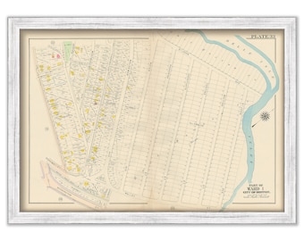 EAST BOSTON, Massachusetts 1912 map, Plate 33 - Orient and Farrington Streets - Replica or GENUINE Original