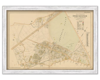 DORCHESTER, Massachusetts 1899 map, Plate 11 - Replica or GENUINE ORIGINAL