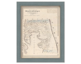 Wellfleet, Massachusetts 1831 Map