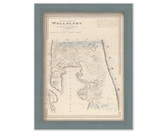 Wellfleet, Massachusetts 1831 Map