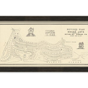 DUXBURY SHORE COMPANY - 1871 Map of House Lots