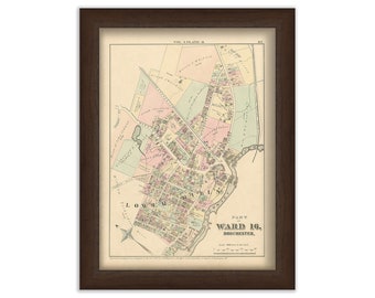 Map of Part of Dorchester - 1874 Ward 16 Plate O - 0095